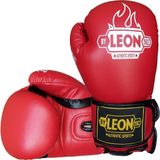 By Leon 1982 Leon Blade Training Boks, Kick Boks ve Muay Thai Eldiveni Kırmızı - 8 oz