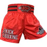 By leon 1982 leon kick boxing nakışlı kick boks şortu kırmızı byl1002red - XL