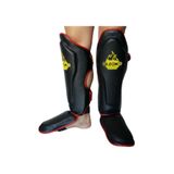 By Leon 1982 Leon Solid Muay Thai ve Kick Boks Ayak ve Kaval Koruyucu, L Beden, Siyah