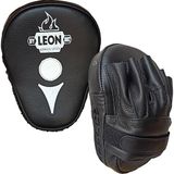 By Leon 1982 Leon Ultimate Hakiki Deri Boks ve Kick Boks El Lapası Ellik Siyah