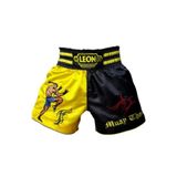 By Leon 1982 Leon Warrior Profesyonel Muay Thai ve Kick Boks Şortu Sarı Siyah