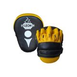 By Leon 1982 Siyah Sarı Hakiki Deri Boks Ve Kick Boks El Lapası Ellik