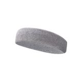 By Leon 1982 Sporcu Havlu Kafa Bandı, Alın Ter Bandı Headband Gri