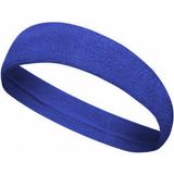 By Leon 1982 Sporcu Havlu Kafa Bandı Alın Ter Bandı Headband - Standart - Mavi