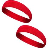 By Leon 1982 Sporcu Havlu Kafa Bandı -Ter Bandı Headband - Standart - Kırmızı