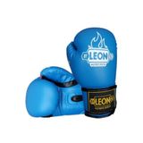 By Leon 1982 Suni Deri Unisex Boks Eldiveni, 6 oz, Mavi