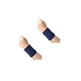 By Leon 1982 Unisex Lacivert Sporcu Havlu El Bilekliği, 2 Adet, 8 cm x 10 cm