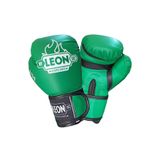 By Leon 1982 Yeşil Training Boks, Kick Boks ve Muay Thai Eldiveni, 8 oz, Suni Deri