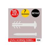 By mag Çivili Korniş Dübeli 15 ADET