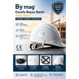 By mag Essafe Beyaz Baret 1548 Vidalı CE BELGELİ