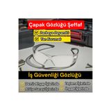 By mag İş Güvenliğine Uygun Çapak Gözlüğü Şeffaf