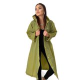 By Marine BYMMRC881R06 Haki Kapüşonlu Çıtçıtlı Eva Unisex Yağmurluk