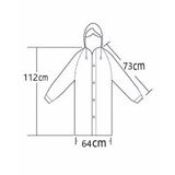 By Marine BYMMRC881R10 Su Yeşili Kapüşonlu Çıtçıtlı Eva Unisex Yağmurluk