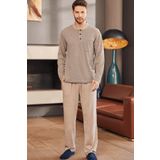 By Mecit 2759 Kahverengi Erkek Pijama Takımı