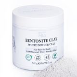 BY MIA Yüz ve Vücut Bentonit Kili%100 Natural Doğal Beyaz Toz Kil 500 gr