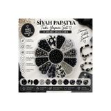 By MO Accessories 13 Bölmeli Papatya Kutuda Siyah ve Gümüş Renk Boncuklarla Takı Yapma Seti Diy Boncuk Kit Hediye