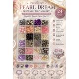 By MO Accessories Pearl Dream 24 Bölmeli Takı Yapım Seti – İnci, Kristal ve Renkli Boncuk Karışımı Bileklik Kolye Tasarım Hobi Seti ✨