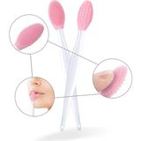 By Nevser® 2 Adet Dudak Fırçası Peeling Etkili Gözenek Siyah Nokta Temizleyici Akne Giderici Çift Yönl - 1