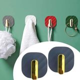 By Nevser® 2li Yapışkanlı Retro Askılık Dolap Kapak Kulpu Gri