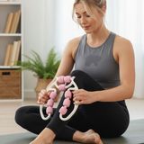 By Nevser® 9 Tekerlekli Lenfatik Masaj Roller – Selülit Giderici, Cilt Sıkılaştırıcı, Bacak Kol Sırt Masaj Aleti - Renkli