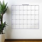 By Nevser® Aylık Planlayıcı Manyetik Duvar Stickerı Takvim Plan Çizelgesi