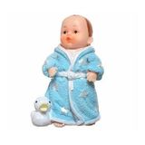By Nevser® Decotown Hediyelik Sevimli Mavi Bebek Biblo Polyester Süs Eşyası