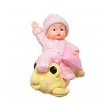 By Nevser® Decotown Hediyelik Sevimli Pembe Bebek Biblo Polyester Süs Eşyası