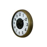 BY NEVSER Eskitme 60 Cm Çarklı Klasik Duvar Saati C-6001E