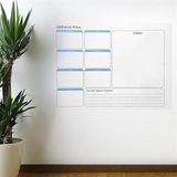 By Nevser® Haftalık Planlayıcı Manyetik Duvar Stickerı Takvim 100 cm x 60 cm