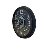 BY NEVSER Heritage Black 60 Cm Çarklı Duvar Saati C-6024B