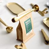 By Nevser® Mandallı Kahve Ölçü Kaşığı Gold Çok Fonksiyonlu Paslanmaz Çelik Kaşık - Renkli - 1