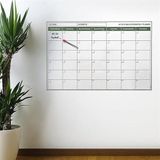By Nevser® Manyetik Yapışkanlı Bir Aylık Program Planlayıcı Takvim 85X56 Cm