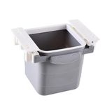 By Nevser® Mini Masa Çöp Kovası Plastik Tezgah Altı Geri Çekilebilir Yapışkanlı Görünmez Bölme Pratik