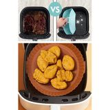 By Nevser® Renkli Isıya Dayanıklı Yıkanılabilir Silikon Fırın Ve Airfryer Yuvarlak Pişirme Matı 20 Cm