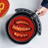 By Nevser® Renkli Isıya Dayanıklı Yıkanılabilir Silikon Fırın ve Airfryer Yuvarlak Pişirme Matı 23 cm - std
