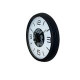 BY NEVSER Siyah Şık 60 Cm Çarklı Duvar Saati C-6008B