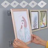 By Nevser® Süper Güçlü Çerçeve Askısı Pin Delgisiz Vidalı Tırnak Kanca Yapışkanlı Raf Tutucu Askı 5li