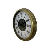 BY NEVSER Vintage Atlas Tasarım 60 Cm Çarklı Duvar Saati C-6057E