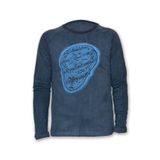 by nova airforcemarket FLY Polis Logo Kadın Uzun Kollu Sweatshirt - Mavi TE128K|M