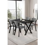 BY ORHAN GÜZEL Elma Mutfak Masası Takımı 4 kişilik Mutfak Yemek Masa takımı