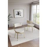 By Orhan Guzel Mutfak Sandalyesi , Balkon Sandalyesi , Salon Sandalyesi , New Uzay Gold Mutfak Sandalyesi Krem