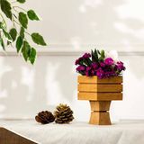 By Pallette Alzir Ahşap Ayaklı Saksı - Renkli