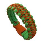 By Paracord Bileklik Erkek Yeşil Turuncu 1