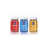 By Paster 3’lü Set Yenilebilir Metalik Toz Gıda Boyası 10 Gr (Kırmızı, Mavi, Altın)