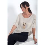 By Saygı Kadın İtalyan Coton Oversize Bluz