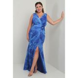 By Saygı Tül Uzun Abiye Elbise, S-25Y4360003