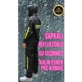 BY SCK Şapkalı Motorcu Yağmurluğu - Rüzgar ve Su Geçirmez Garantili - Yüksek Kalite - Alt Üst Takım