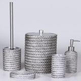 By Selim 174G10 Rope Gümüş Banyo Seti