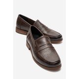 by selvi Lukka Shoes Daniel Erkek Acı Kahve Suni Deri El yapımı Makosen Loafer Ayakkabı