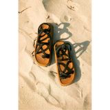 by selvi Lukka Shoes Enrico Siyah Doğal Pamuk İp Halat Erkek Sandalet